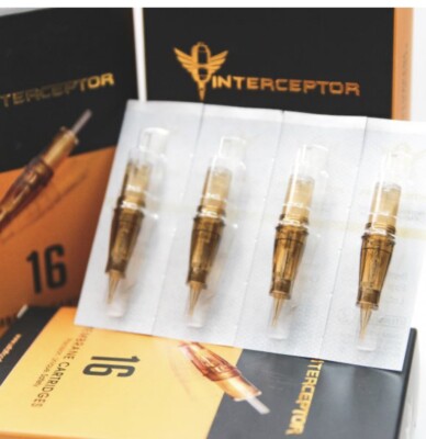 Interceptor Tattoo Nadeln 3RL 0,25 Haarstrich Augenbrauen Maschine