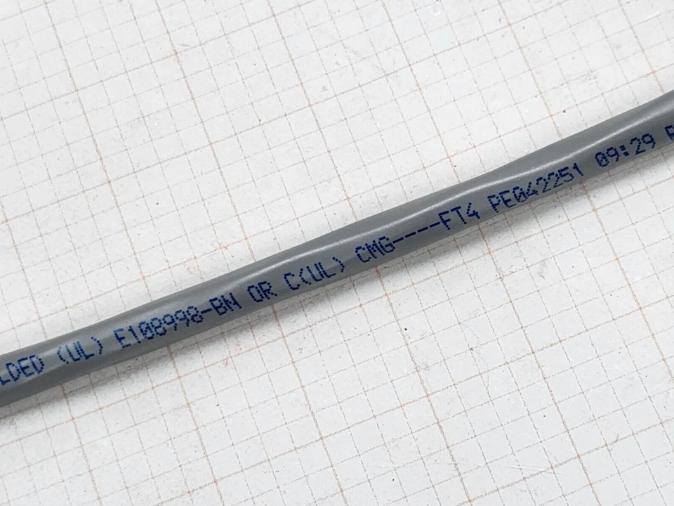 Belden Wire 5202FE 16/4C Shielded Audio/Security/Alarm Cable Riser Gray /50ft - Image 3 of 4