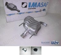 Imasaf ESD Auspuff Endtopf für Alfa 159+SW Diesel 1.8 TBI+2.2 JTS+2.4 Jtdm Links