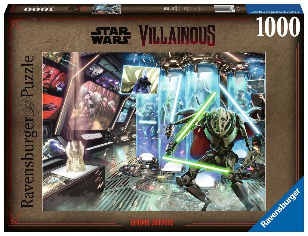PUZZLE ravensburger 1000 PEZZI di 70 x 50 cm STAR WARS VILLAINOUS disney GENERAL
