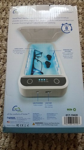 Sanitizing Case - Multipurpose UV-C, USB Powered w Auto Shut-off, Multi-Item use - 第 2/3 張圖片