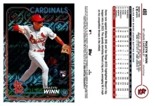 #480 Masyn Winn RC St. Louis Cardinals 2024 Topps 582 Montgomery Foil Parallel