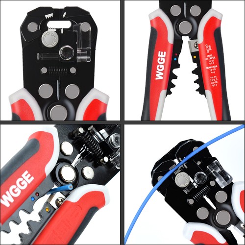 WG-014 Wire Stripper/cutter/crimper tool 8" Self-Adjusting Insulation - Picture 2 of 5