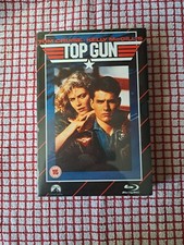 TOP GUN 1986 : V.H.S RANGE: BLU-RAY + DVD +POSTER + ART CARD'S( NEW AND SEALED)