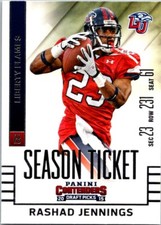 2015 Panini Contenders Draft Picks Rashad Jennings Liberty Flames #84
