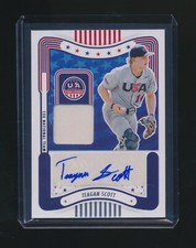TEAGAN SCOTT 2024 PANINI STARS & STRIPES RC JERSEY AUTO #SM-TS
