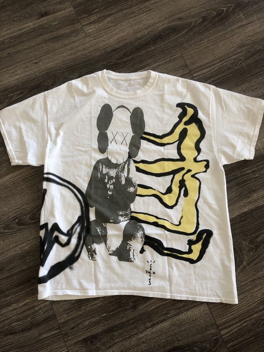 New Travis Scott Cactus Jack x Kaws For Fragment T-Shirt New Travis Scott Cactus Jack x Kaws For Fragment T-Shirt