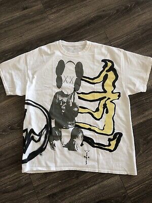 New Travis Scott Cactus Jack x Kaws For Fragment T-Shirt Teeshirt ...