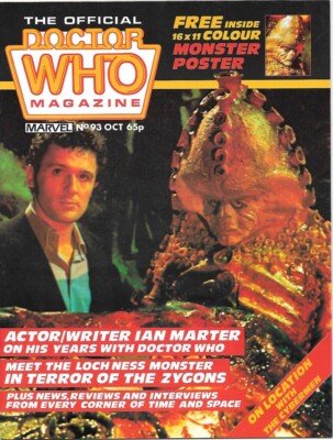 Doctor Who Monthly Comic Magazine #93 Zygon Cover 1984 VERY FINE/NEAR MINT