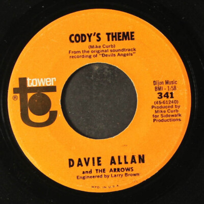 k0312-22★CD 洋楽 邦楽 ロック等 DAVIE ALLAN 他 10点 DAVIE ALLAN & ARROWS: devil's angels / cody's theme TOWER 7
