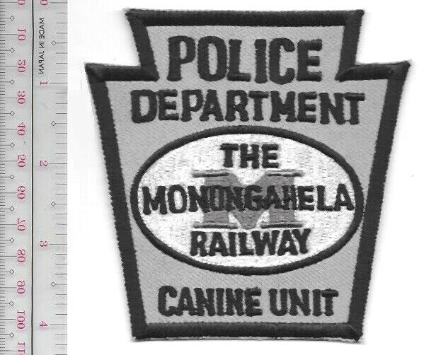 K9 Police Pennsylvania & West Virginia Monongahela Railroad Police