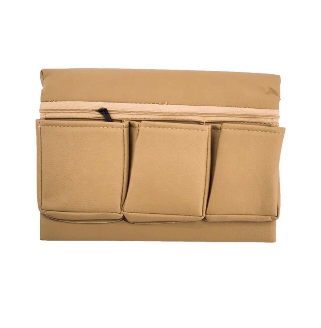 Universal Car Window Armrest Leather Organizer Bag Brown Beige eBay