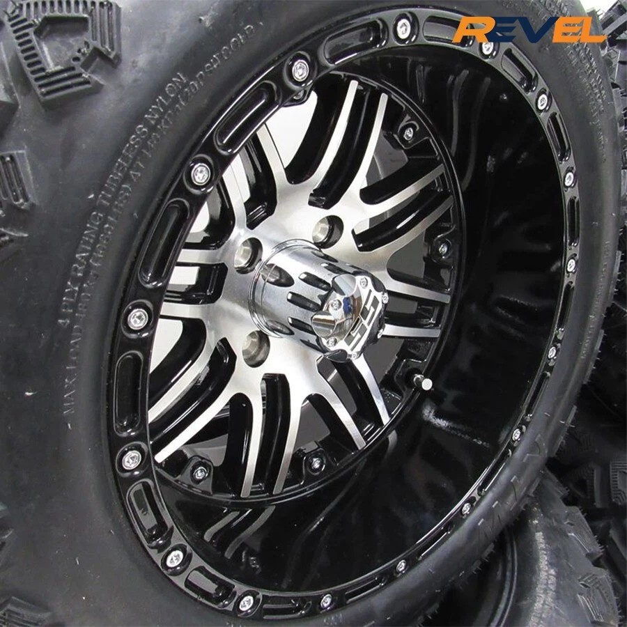 14" Megastar Wheel on 23x10R14 KTW PMX AT Tire, Single Golf Cart Wheel & Tire Foto 4 de 4