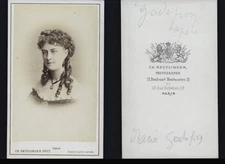 Reutlinger, Paris, Marie Godefroy Vintage Albumen Print CDV.