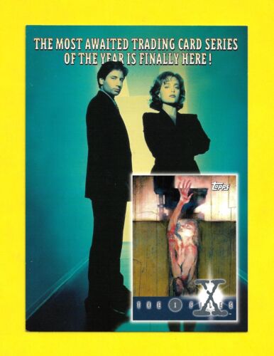 "Topps The X-Files 1995 temporada 1 promoción P3 gran tamaño 5-3/8"" x 7-1/4"" hoja ""rara" - Imagen 1 de 3