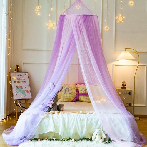 Girls Rainbow Bed Canopy X-Large Princess Mosquito Net for Crib to King Size Bed - Picture 25 of 26