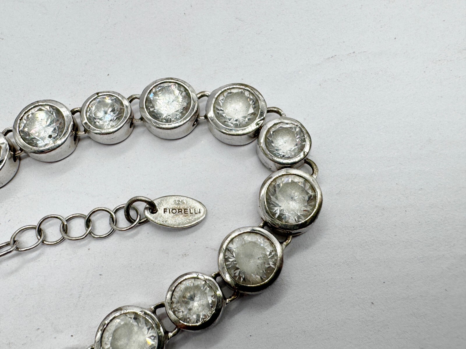 VINTAGE SOLID STERLING SILVER GEM SET BRIGHT TENN… - image 3