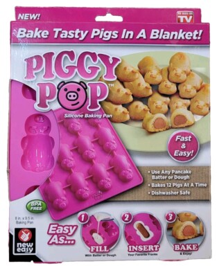 Piggy Pop Silicone Baking Pan For Pigs In A Blanket