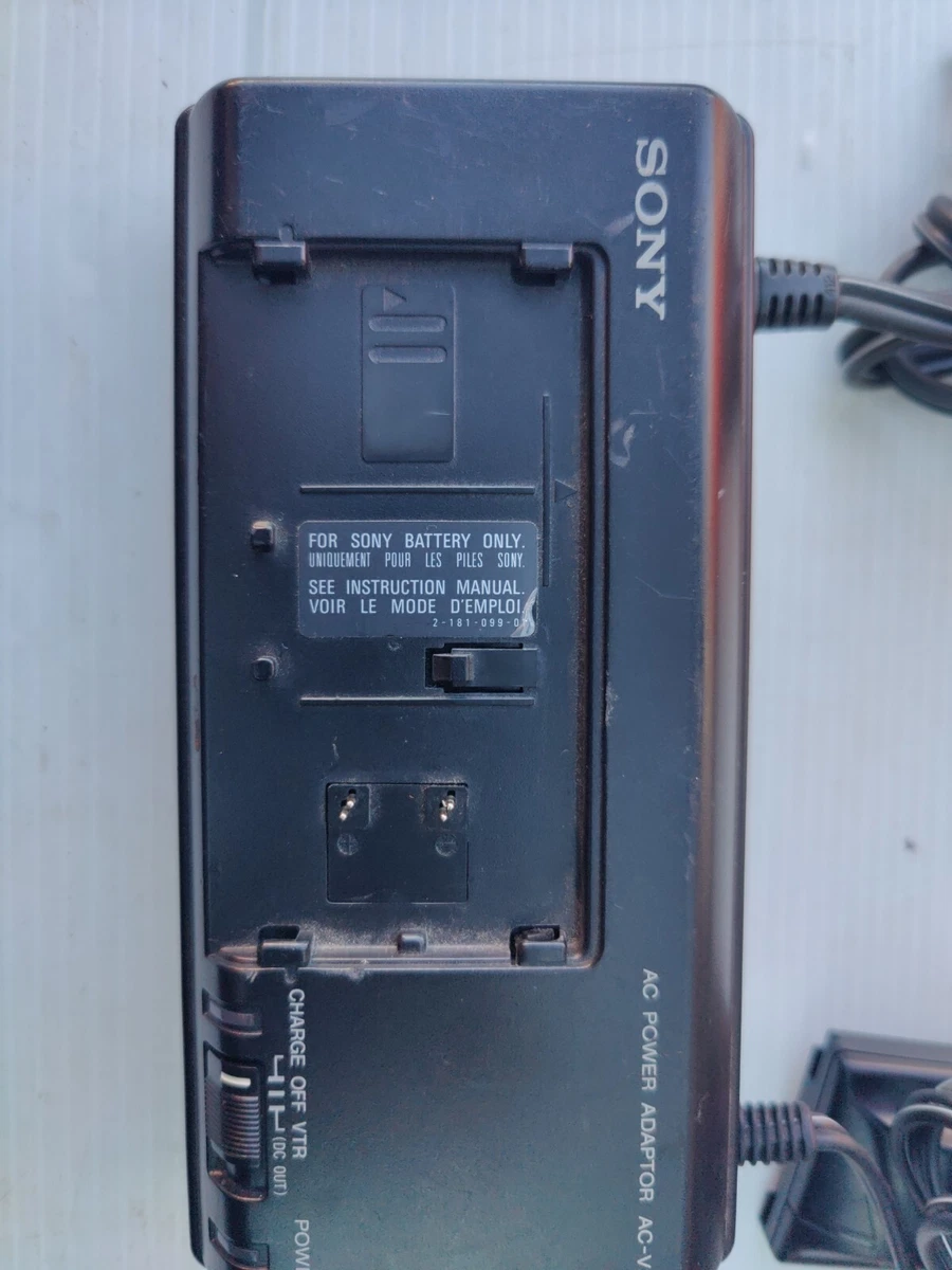 Sony ACV35A AC Power Adapter & Battery Charger For Camcorder & Video 8