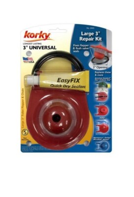 Korky EasyFix Toilet Flapper Repair Kit  Universal 3 in.