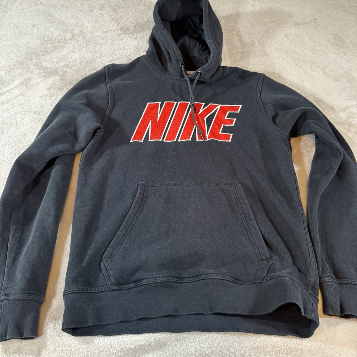 Nike Men's Adult S Pullover Hoodie Black Athletic Spellout S