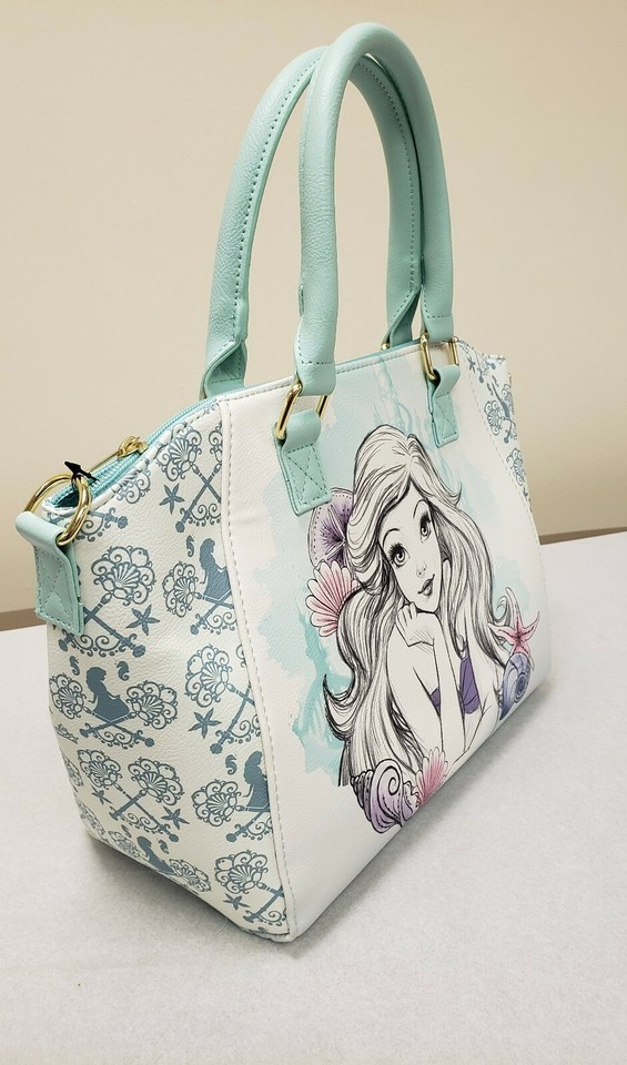 New Loungefly Disney The Little Mermaid Ariel Sketch Satchel Bag Tote new-loungefly-disney-the-little-mermaid-ariel-sketch-satchel-bag-tote