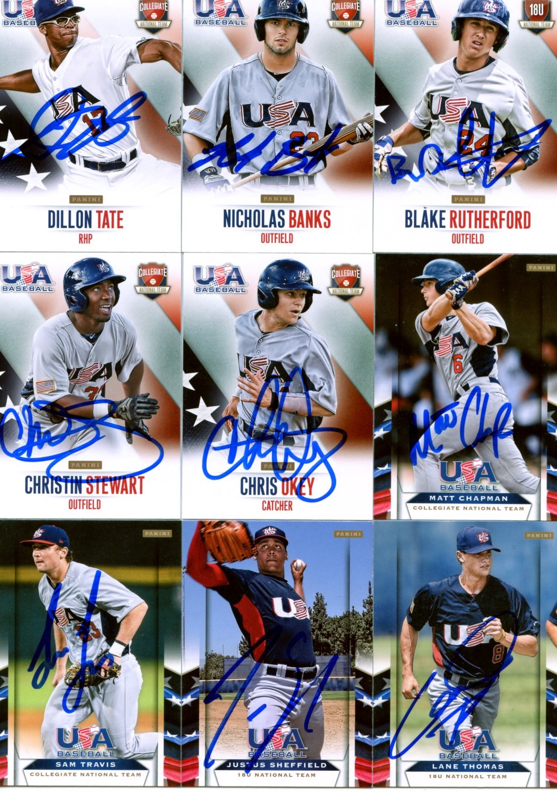 Blake Rutherford Signing BLAKE RUTHERFORD SIGNED 2014 PANINI USA BASEBALL ROOKIE CARD AUTO | eBay