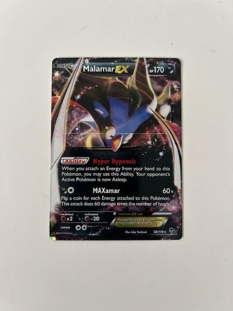 Pokemon TCG Malamar EX 58/119 XY-Phantom Forces Holo - NM/M