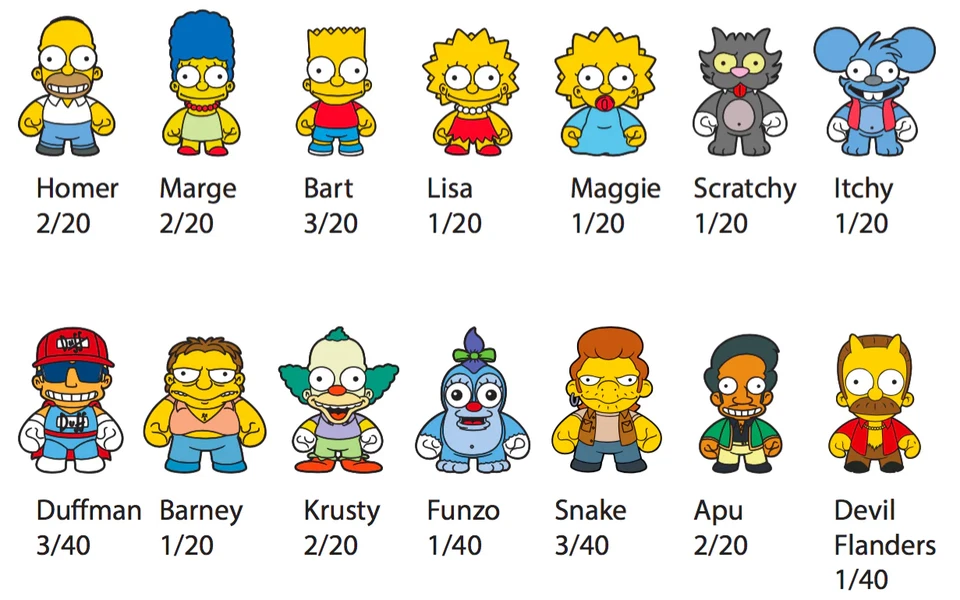 KIDROBOT THE SIMPSONS ENAMEL PIN SERIES LOT OF 2 RANDOM BLIND BOXES NEW TY3139 - Image 2 of 2