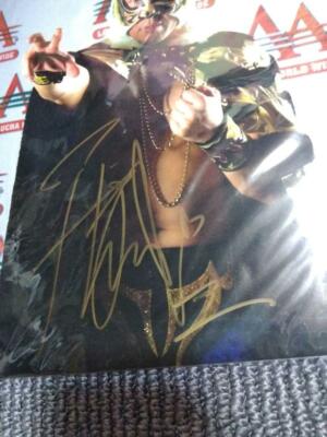 Tiger mask autographed photo photo Shikishi Koji Kanemoto
