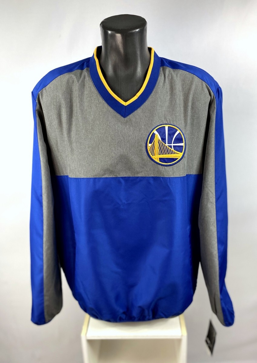 GOLDEN STATE WARRIORS NBA PULL OVER BLUE GRAY LARGE