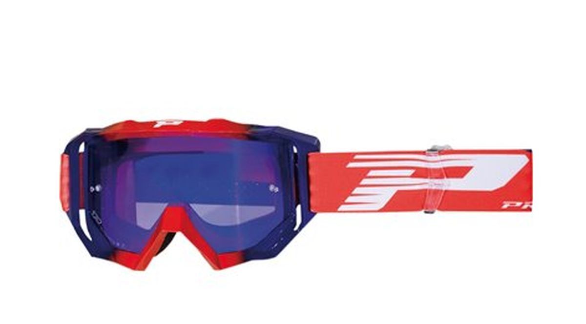 Lunettes de protection PG3200 contre les projections débris Venom rouge bleu