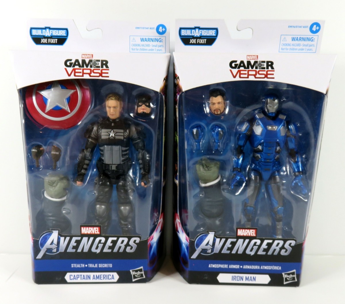 Marvel Legends Avengers Gamerverse Captain America Iron Man BAF