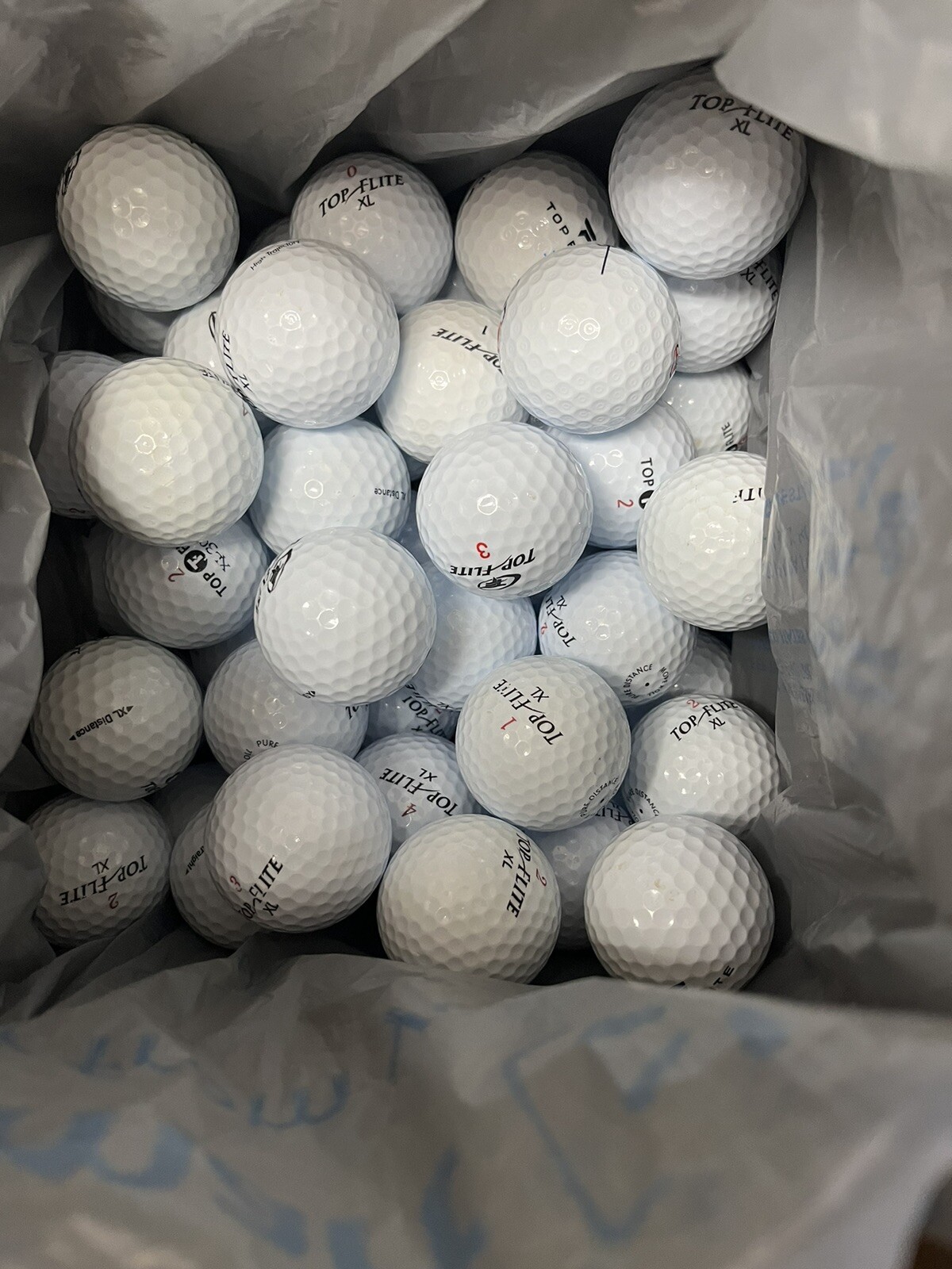 50- 5-A  TOP FLITE  ASSORTED   (MINT) GOLF BALLS