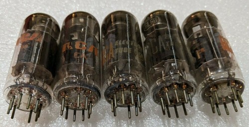 6LF8 One Sleeve (5) RCA Tubes NOS NIB Top Halo Foil Getter - Picture 3 of 3