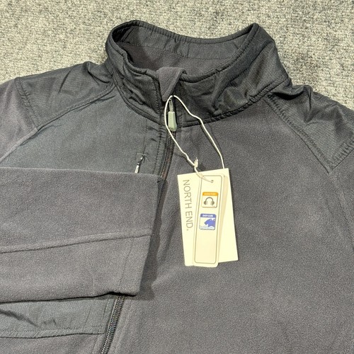 North End NWT Men's L Excursion Trail Fabric-Block Fleece Jacket Black 88215 - Picture 2 of 21