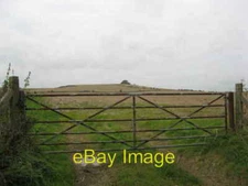 Photo 6x4 Arable field at Manor Farm with Liddington Clump in the backgro c2008