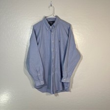 Ralph Lauren Yarmouth Pinpoint Oxford Dress Shirt Mens Sz 16.5 33 Chambray