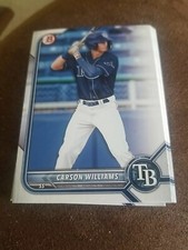 CARSON WILLIAMS 2022 BOWMAN DRAFT CARD BD-14 TAMPA BAY RAYS (PROSPECT BASE)