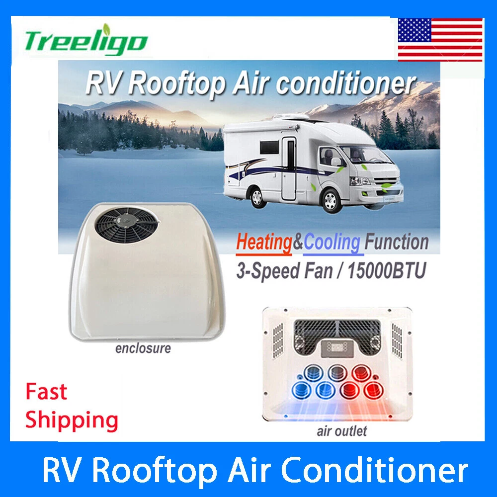 Fit motorhome RV 12V RV air conditioner electric rooftop Heat u0026amp; cool AC  Unit US | eBay