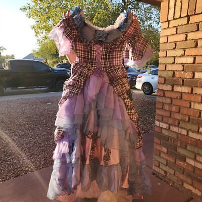 Victoian little bo peep costume adult size 8/9 - Main Image