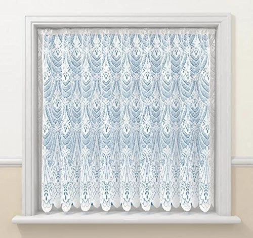 Maple Textiles white net curtain in Luxury Cotton Look Lac sold by the metre - Image 4 of 4