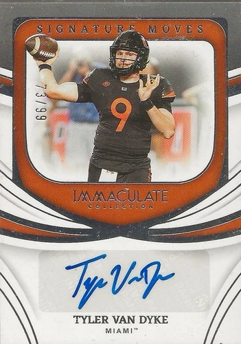 2022 Panini Immaculate Collection Collegiate Tyler Van Dyke #SM-TVD