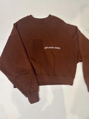 Get Some Sleep - I Miss The Days Brown Crewneck - Size S 