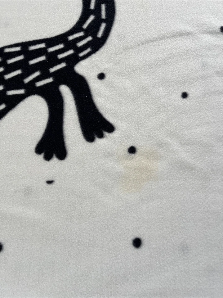 IKEA Manta Bebé Vellón Blanco Rojo Costuras Cocodrilo Barnslig Park Lovey Foto 3 de 3