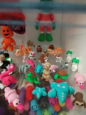 70 Pcs Mini 3D Printed Animals, Articulated Flexible Wiglets Toys, 3D Printed Fi