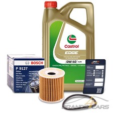 BOSCH ÖLFILTER + 5 L CASTROL EDGE 0W-40 FÜR SMART ROADSTER 0.6 0.7 0.8