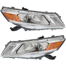 Left And Right Headlights For Honda Crosstour 2013-2015 Halogen W Bulbs Ex Ex-l