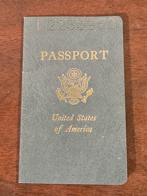 VTG American 1976 US Passport MAYFIELD OVER 50 STAMPS JAPAN AUSTRALIA DENMARK