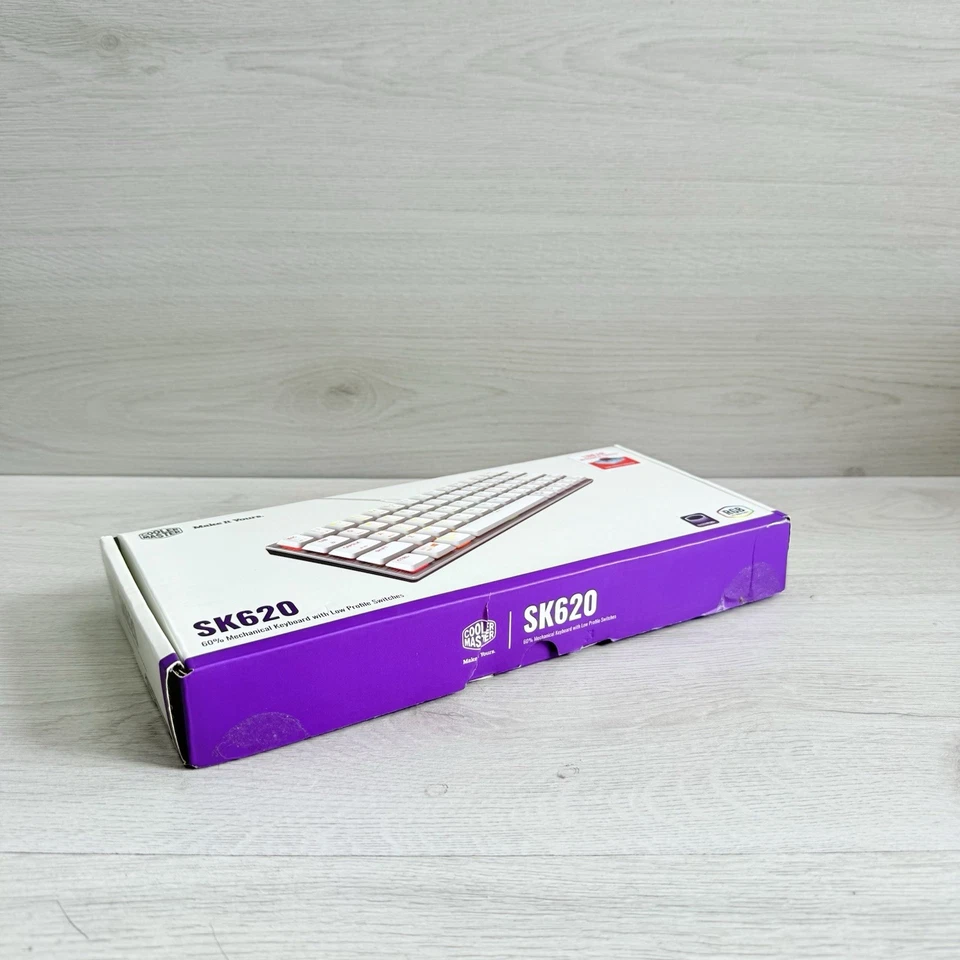 CoolerMaster SK620 Wired Mechanical RGB Gaming Keyboard White 60% Linear Switch - Image 4 of 4